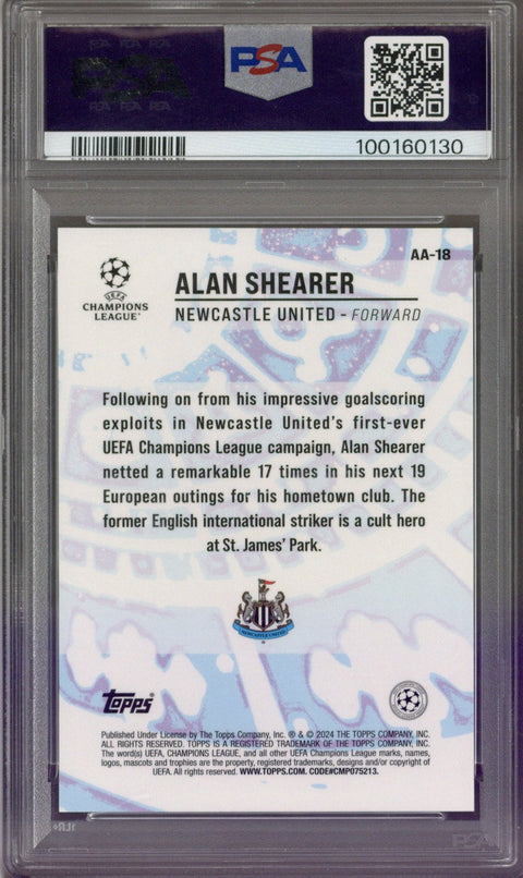 2023/24 Merlin Alan Shearer Ageless Alchemy Red /5 PSA 10