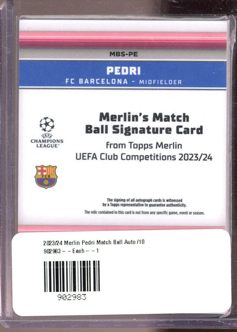 2023/24 Merlin Pedri Match Ball Auto /10