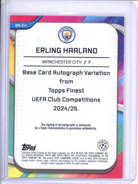 2024/25 Topps finest UCL Erling Haaland Auto orange /25