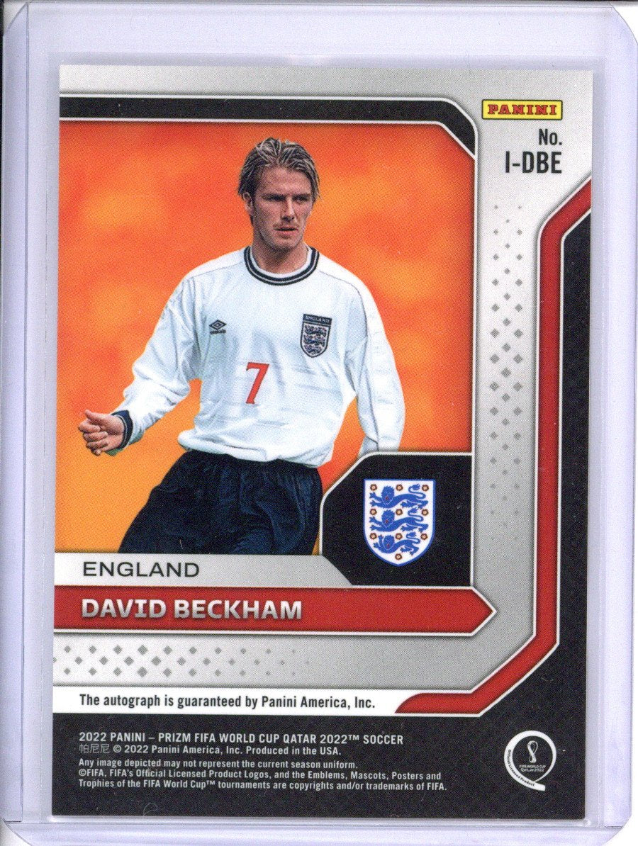 22 PANINI PRIZM ベッカム直筆サインカード David Beckham 2022 Panini Prizm FIFA World Cup International Ink