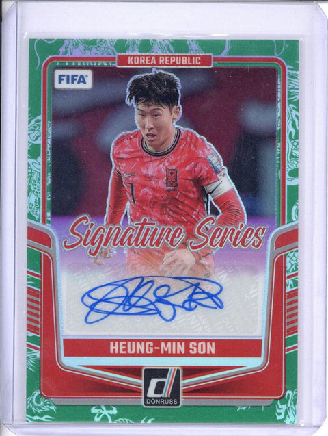 2024-25 Panini Donruss FIFA Heung-Min Son Signature Series Auto Dragon Scale 61/99