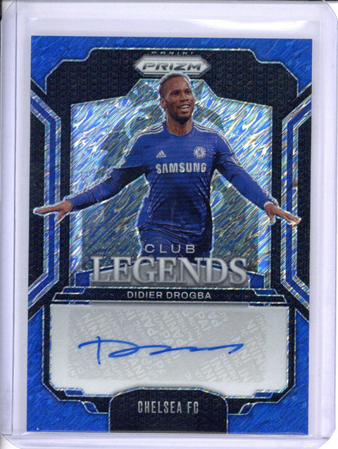 2024/25 Prizm EPL Didier Drogba Blue Shimmer Auto