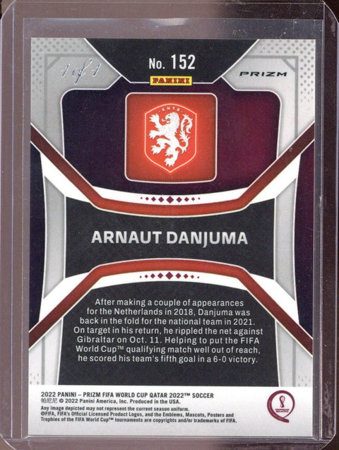 2022 Prizm World Cup Arnaut Danjuma 1/1 Gold Vinyl