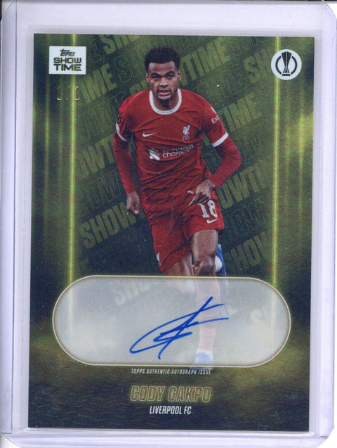 Cody Gakpo 2023/24 Topps Showtime 1/1 Auto Liverpool FC