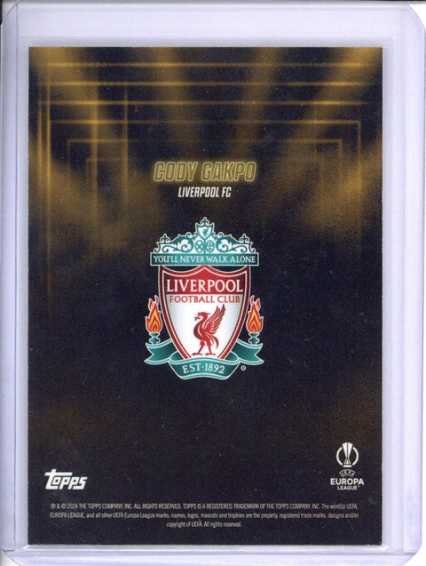 Cody Gakpo 2023/24 Topps Showtime 1/1 Auto Liverpool FC