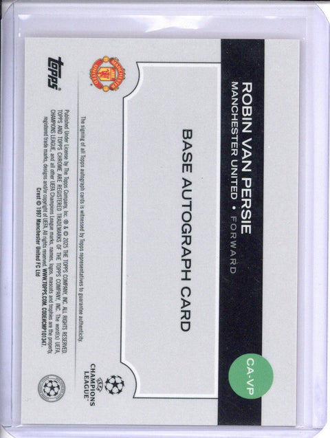 2025 Topps Chrome UEFA Aisa Limited Hongbao Robin Van Persie Red Ruby Auto 7/8