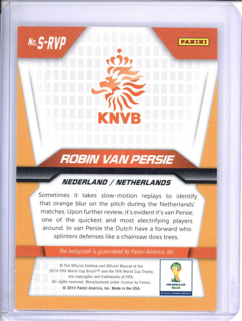 2014 Panini Prizm Robin Van Persie World Cup Signatures Auto