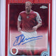 2024-25 Topps Chrome UEFA Dennis Bergkamp Auto RED SSP 1/5 Arsenal Color Match