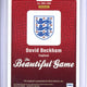 2023-24 Panini Donruss DAVID BECKHAM Auto The Beautiful Game SP #BG-DB