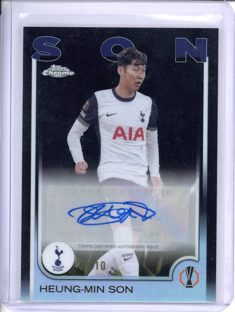 2024-25 Topps Chrome Heung-Min Son Black Auto 1/10