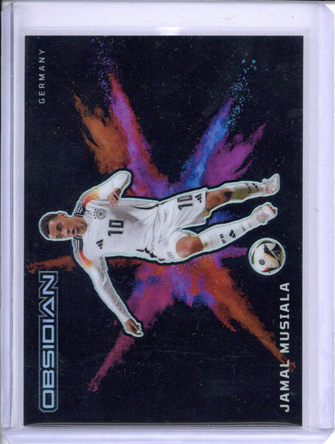 2023-24 Panini Obsidian Jamal Musiala #10 Black Color Blast