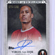 2023-24 Topps UEFA EX-VV1 Virgil Van Dijk Marks of Excellence Auto 73/199