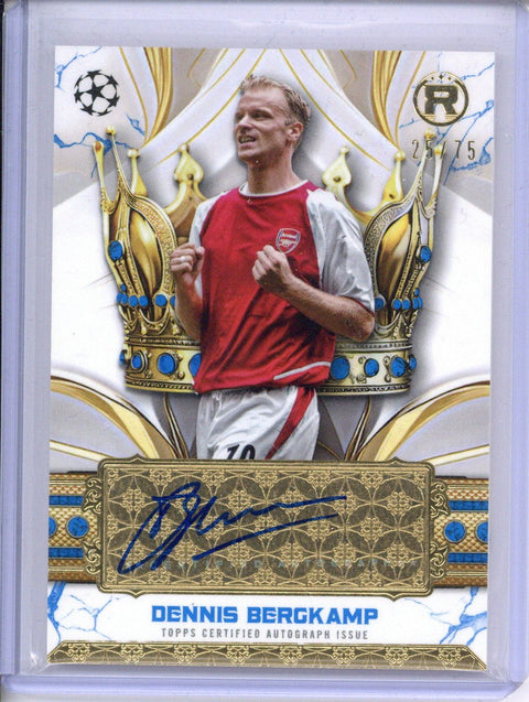 2025 Topps Reverence Denis Bergkamp Crowned Legend Auto /75