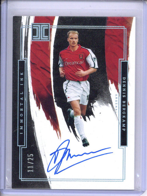 2024-25 Panini Impeccable Dennis Bergkamp Immortal Ink Auto 11/25