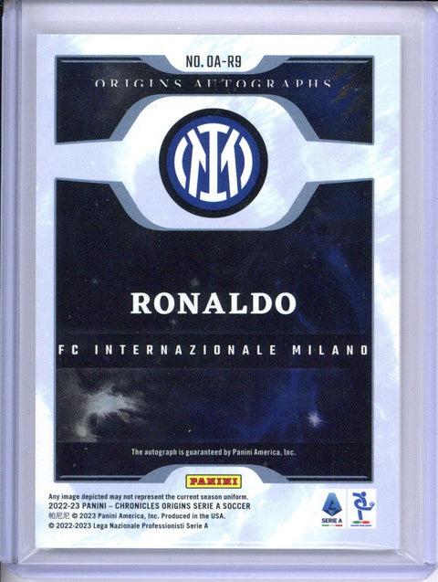 2022/23 Panini Chronicles Origins Ronaldo Auto /78