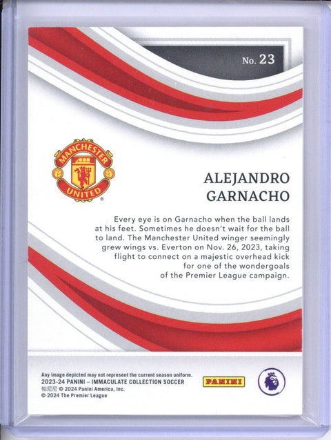 23/24 Immaculate Alejandro Garnacho Immaculate Images #D 02/49
