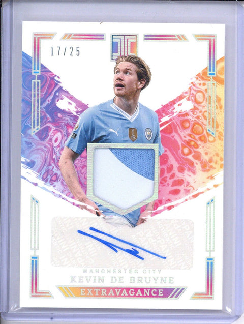 2023-24 Panini Impeccable Kevin De Bruyne Extravagance Patch Auto 17/25