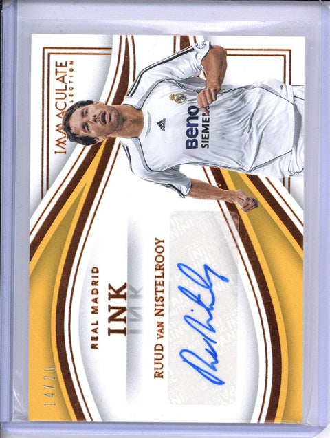 RUUD Van NISTELROOY REAL MADRID AUTO 14/20 Immaculate INK Panini 2023-24 Dutch