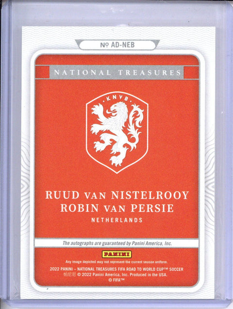 2022 Panini NT Fifa RWC Ruud Van Nistelrooy & Robin Van Persie 1/5 Auto