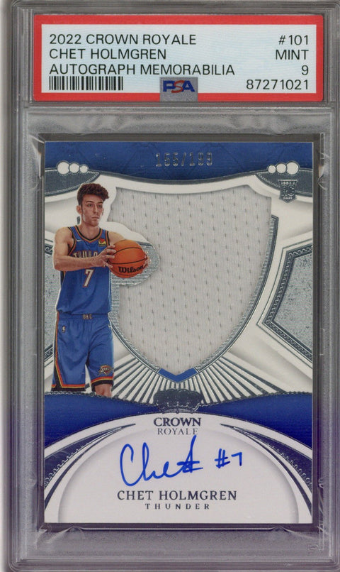 2022/23 Crown Royale Chet Holmgren RPA /199 PSA 9