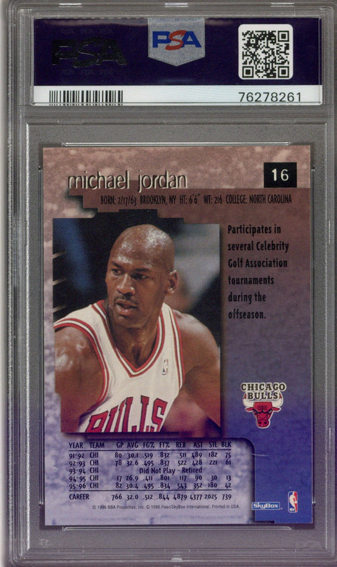 1996 Skybox Premium Michael Jordan PSA 10