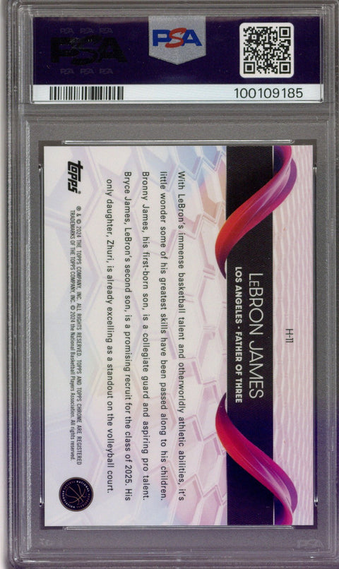 2023-24 Topps Chrome LeBron James Helix #H-11 PSA 10