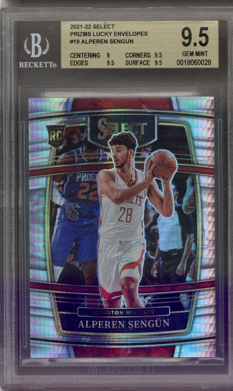 2021/22 Panini Select Alperen Sengun lucky Envelopes /8 BGS 9.5