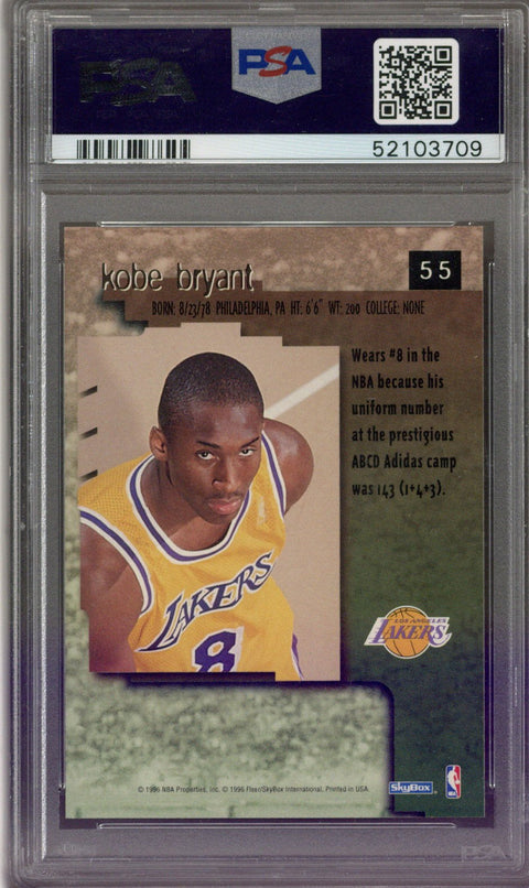 1996-97 Skybox Premium #55 Kobe Bryant RC PSA 10 *52103709*