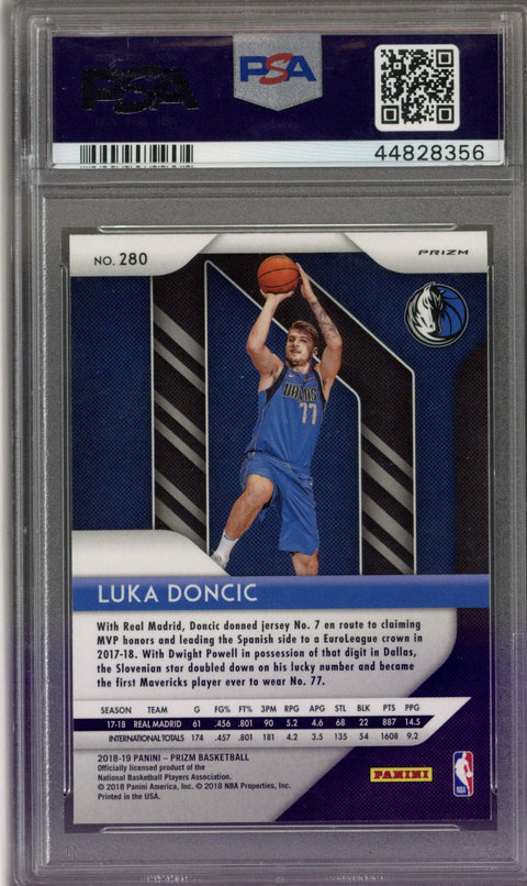2018/19 Prizm Luka Doncic Silver PSA 9