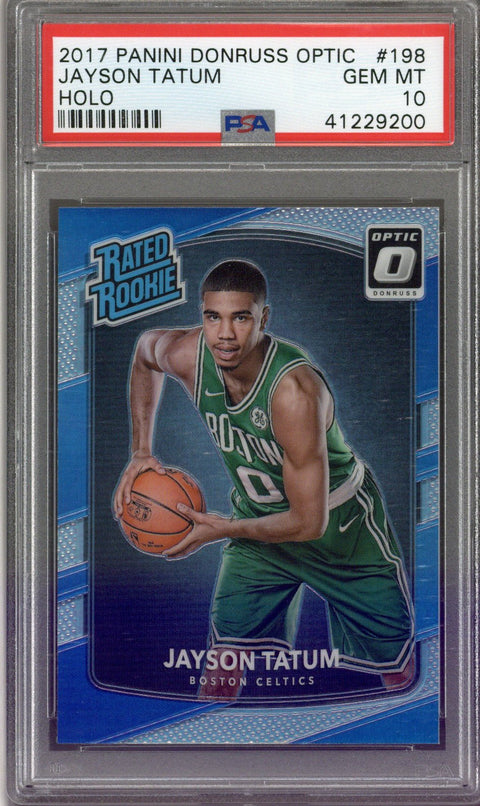 2017 Optic Jayson Tatum Holo PSA 10