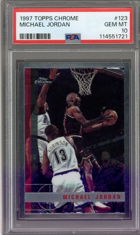 1997 Topps Chrome Michael Jordan PSA 10