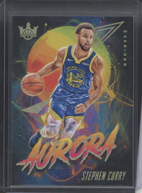 2019-20 Panini Court Kings Stephen Curry Aurora Card #13