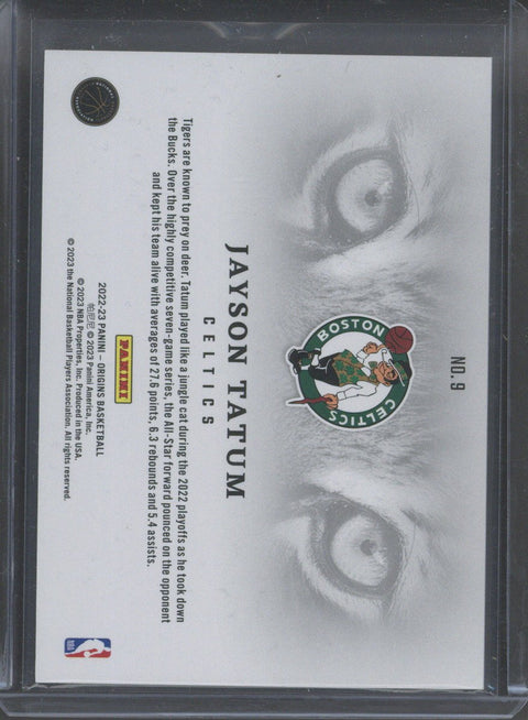 2022-23 Origins Jayson Tatum Tiger Eyes #9