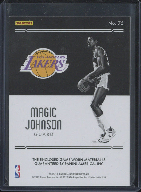 2016-17 Panini Noir Jumbo Materials Magic Johnson Patch