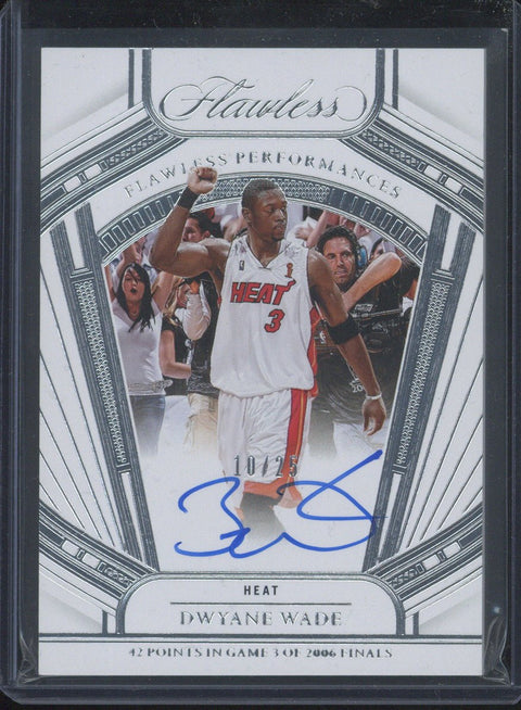 2023/24 Flawless Dwyane Wade Flawless Performances Auto #10/25