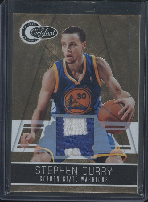 2010 Totally Certified Steph Curry Totally Gold Patch /25