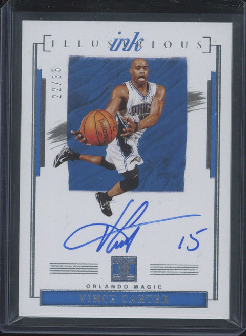 2021-22 Impeccable Vince Carter Illustrious Ink Auto /35