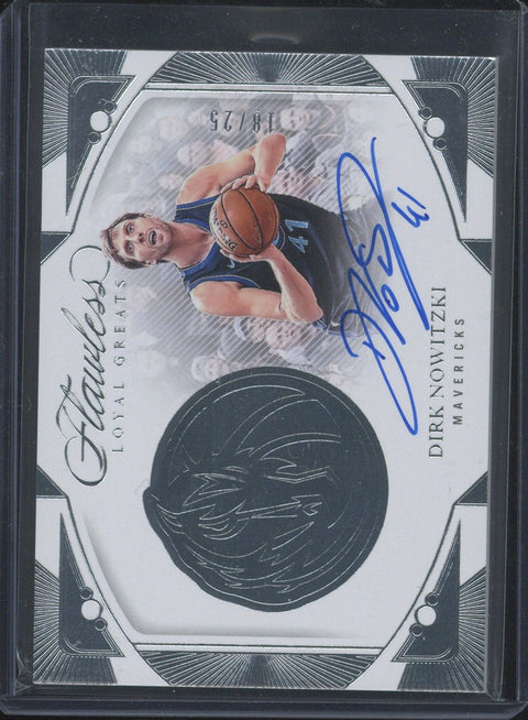 2023/24 Flawless Dirk Nowitzki Loyal Greats Auto /25