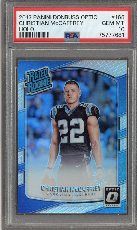 2017 Optic Christian McCaffrey Holo PSA 10