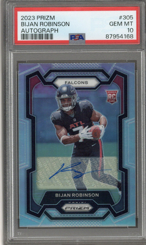 2023 Panini Prizm Bijan Robinson Auto PSA 10