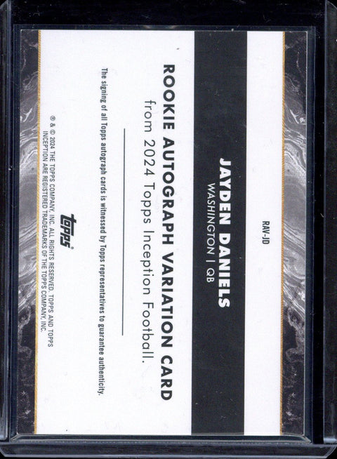 2024 Topps Inception Jayden Daniels RC Auto /150