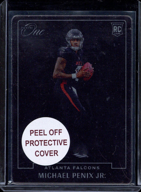 2024 Panini One Michael Penix Jr Blank Slate Metal Rookie