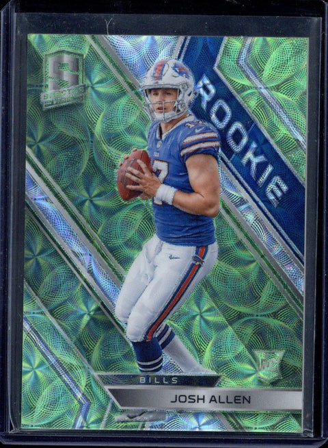 2018 Panini Spectra Neon Green Prizm Josh Allen Buffalo Bills RC Rookie 30/30