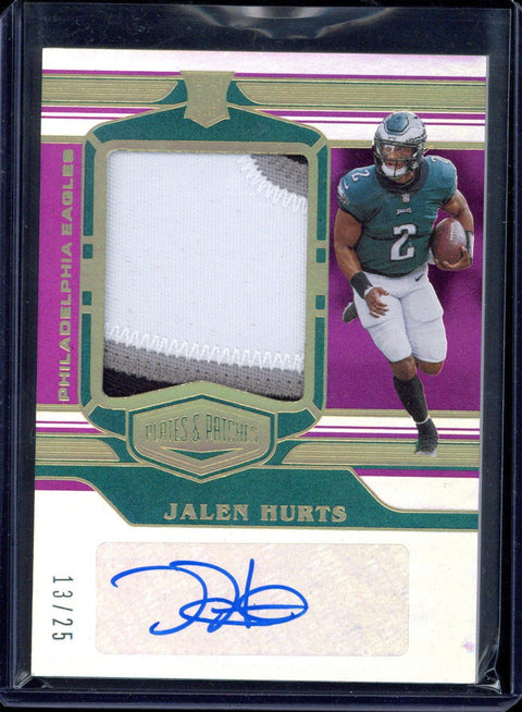 2020 Panini Plates & Patches Jalen Hurts RPA /25