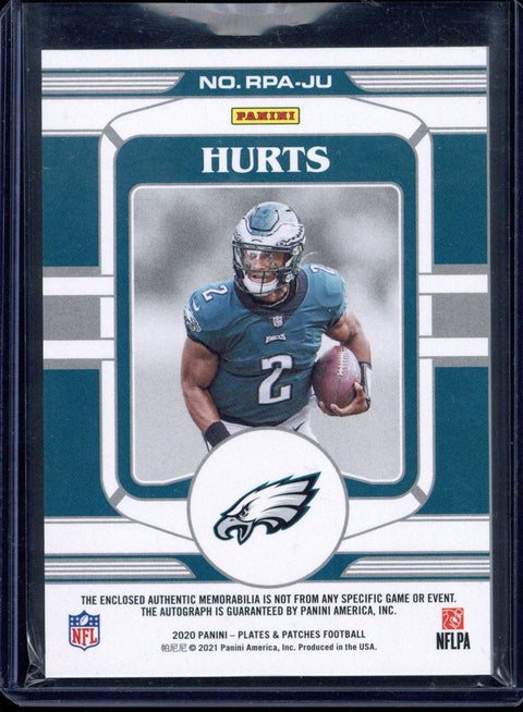 2020 Panini Plates & Patches Jalen Hurts RPA /25