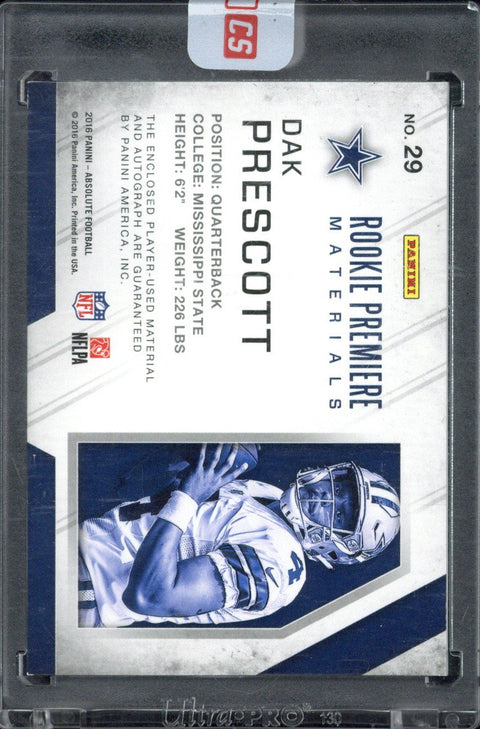 2016 Panini Absolute Dak Prescott RPA #1/15