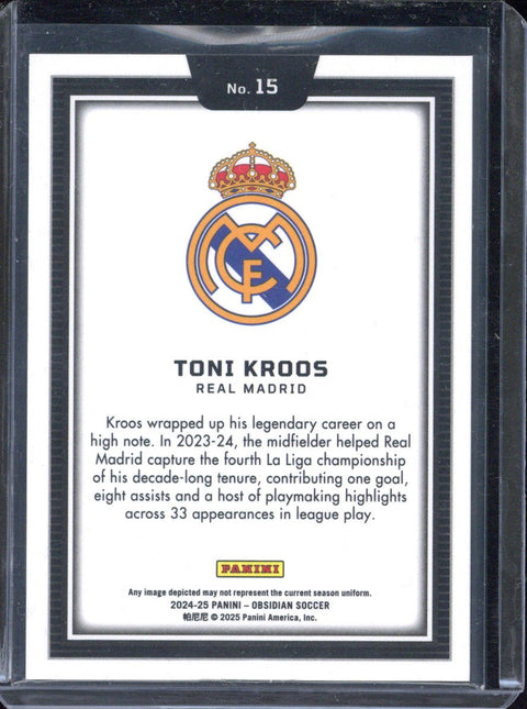 2024/25 Panini Obsidian Toni Kroos Colorblast