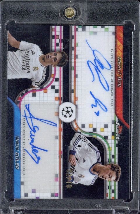 2024/25 Topps Finest Mesut Ozil / Arda Guler Dual Autograph /10
