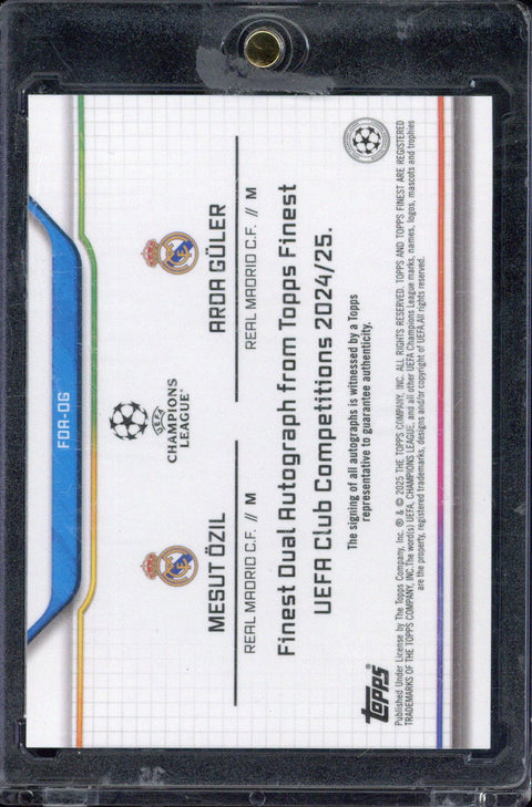 2024/25 Topps Finest Mesut Ozil / Arda Guler Dual Autograph /10