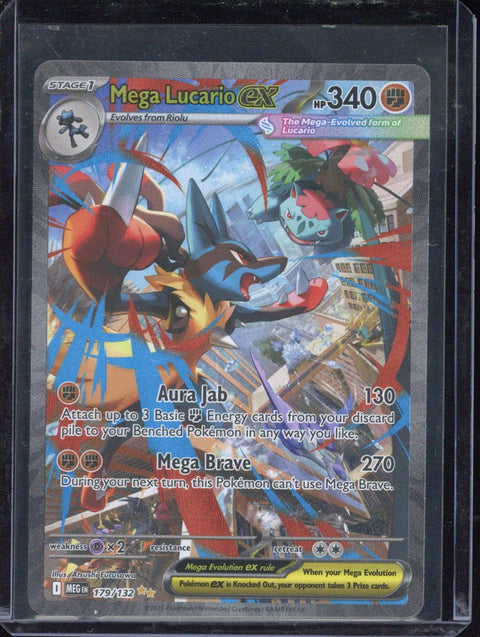 2025 Pokemon MEG EN Mega Lucario ex SIR #179